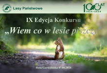 IX edycja konkursu "Wiem, co w lesie piszczy"